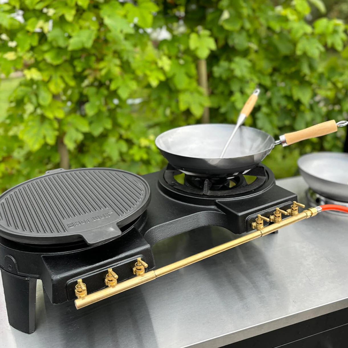 Hot Wok Double Burner Outdoor Gas Stove - Image 2