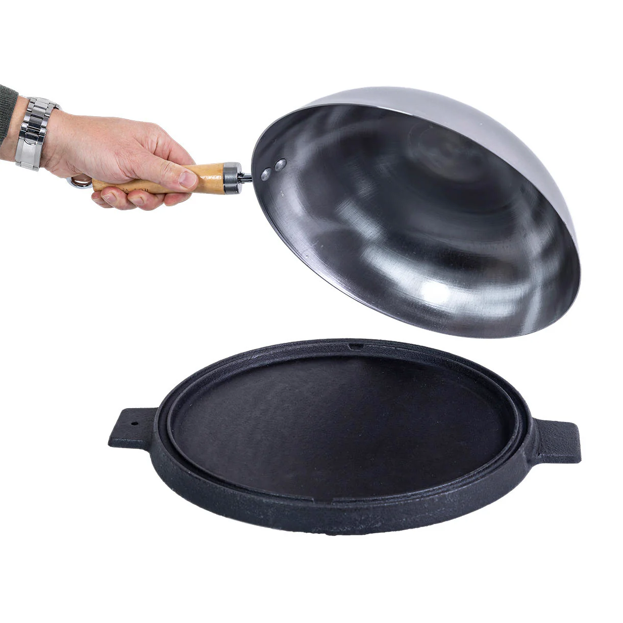 Hot Wok Reversible Grill and Griddle Pan - Image 4