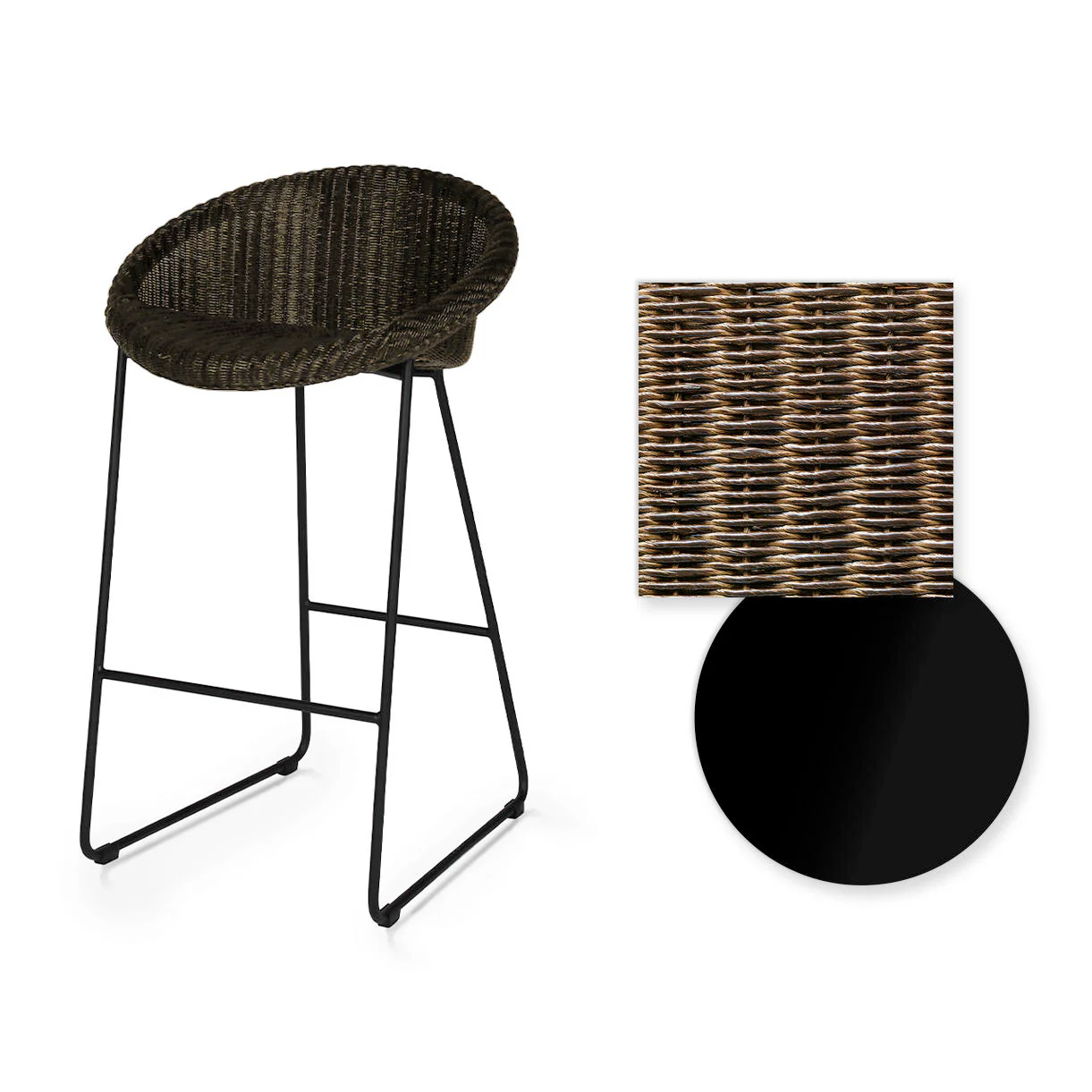 Joe Indoor Counter Stool Black Sled Base - Image 10