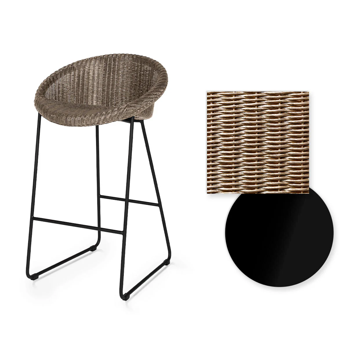 Joe Indoor Counter Stool Black Sled Base - Image 11