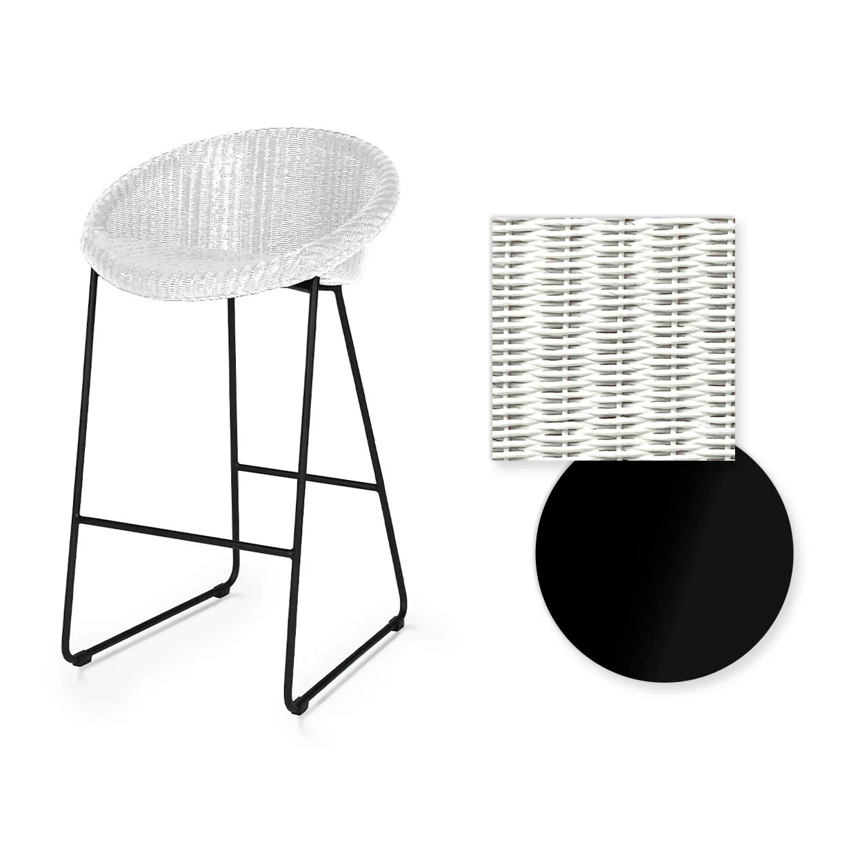 Joe Indoor Counter Stool Black Sled Base - Image 12