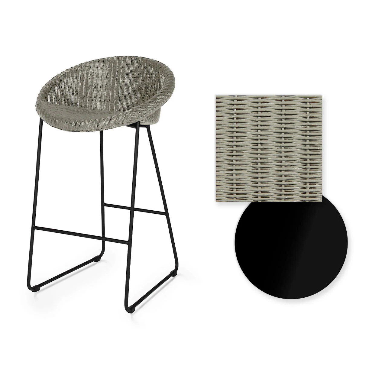 Joe Indoor Counter Stool Black Sled Base - Image 13