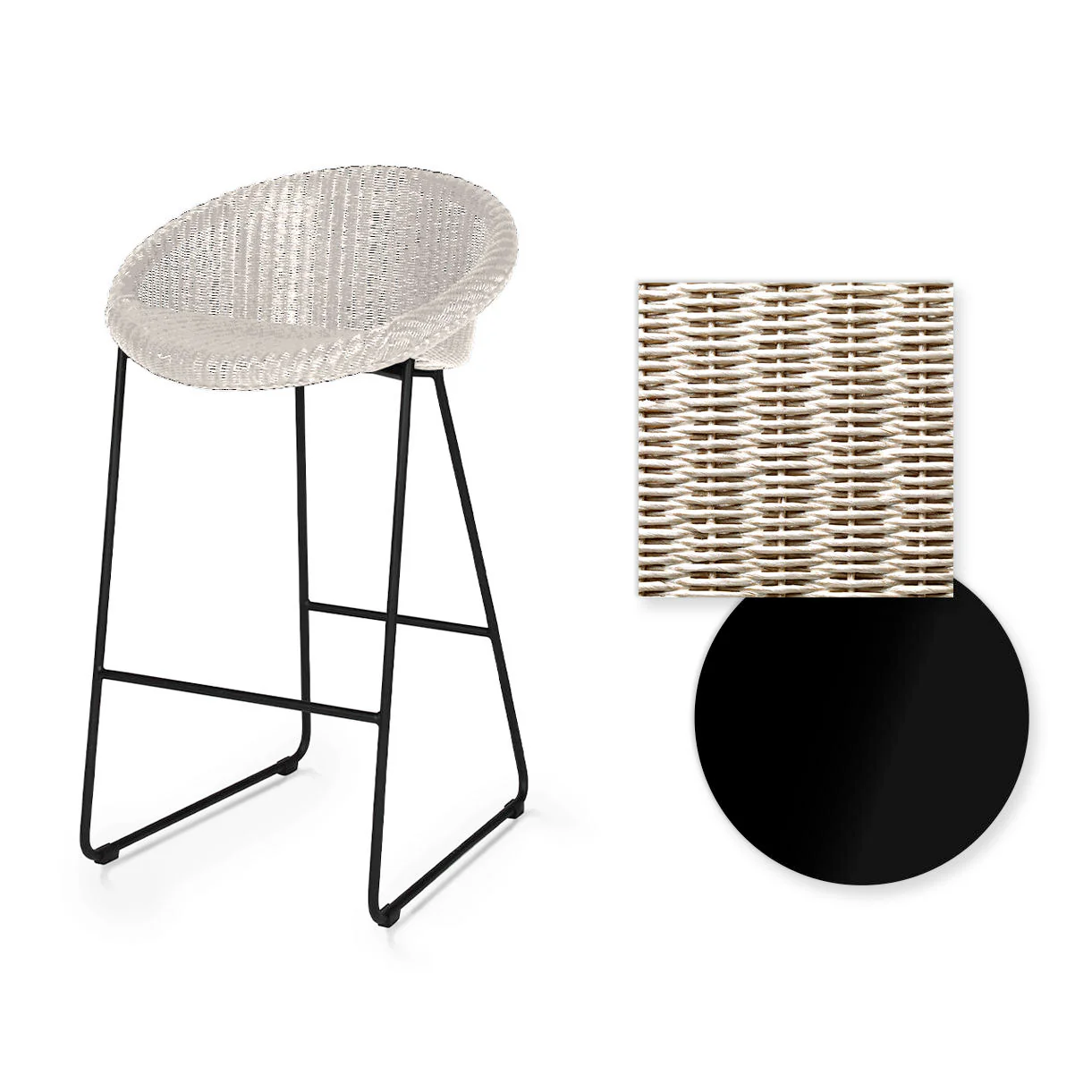 Joe Indoor Counter Stool Black Sled Base - Image 15