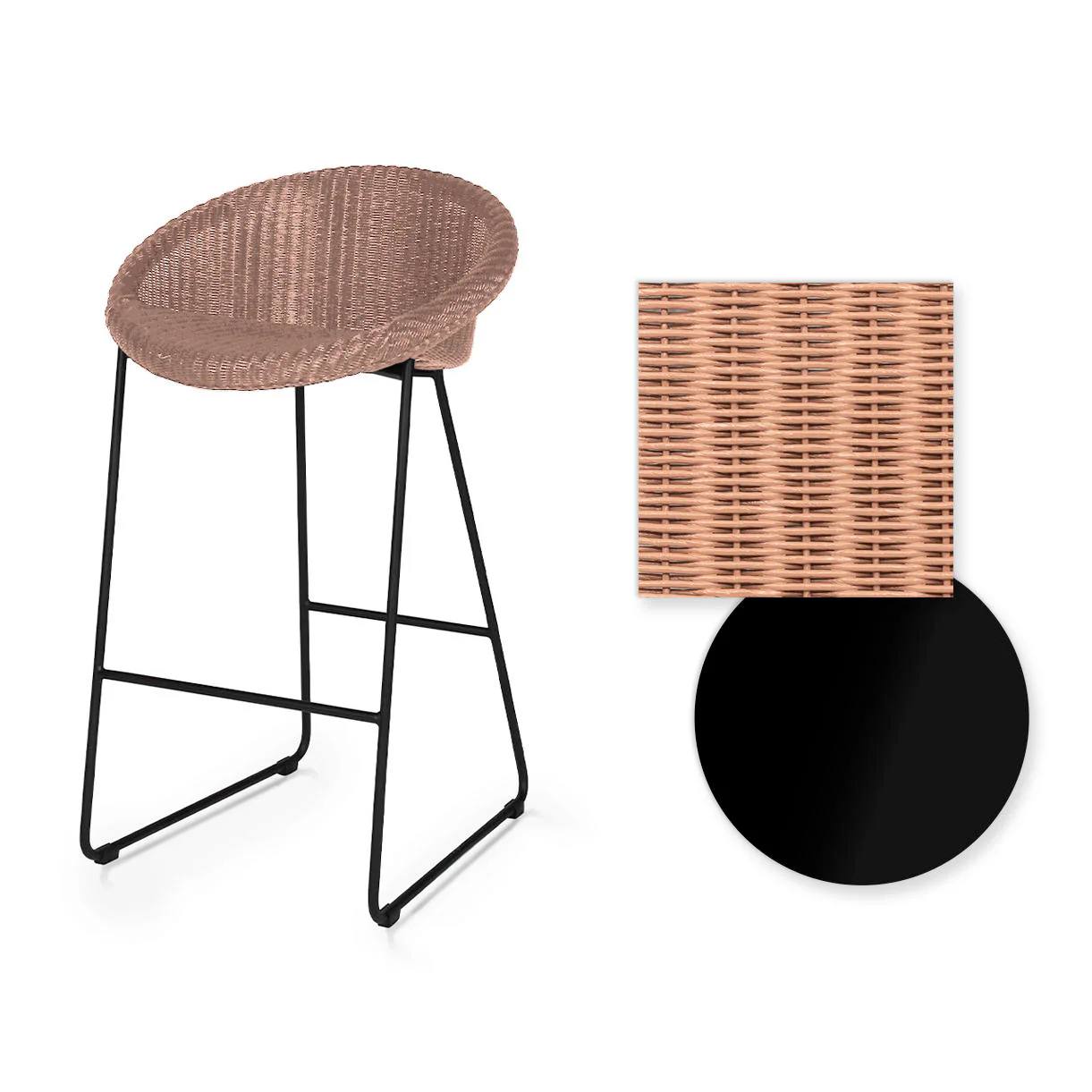 Joe Indoor Counter Stool Black Sled Base - Image 16