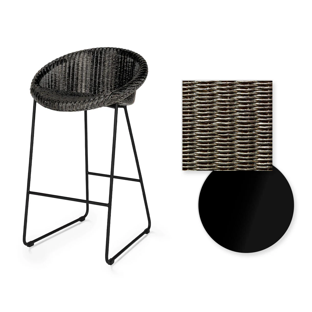 Joe Indoor Counter Stool Black Sled Base - Image 18