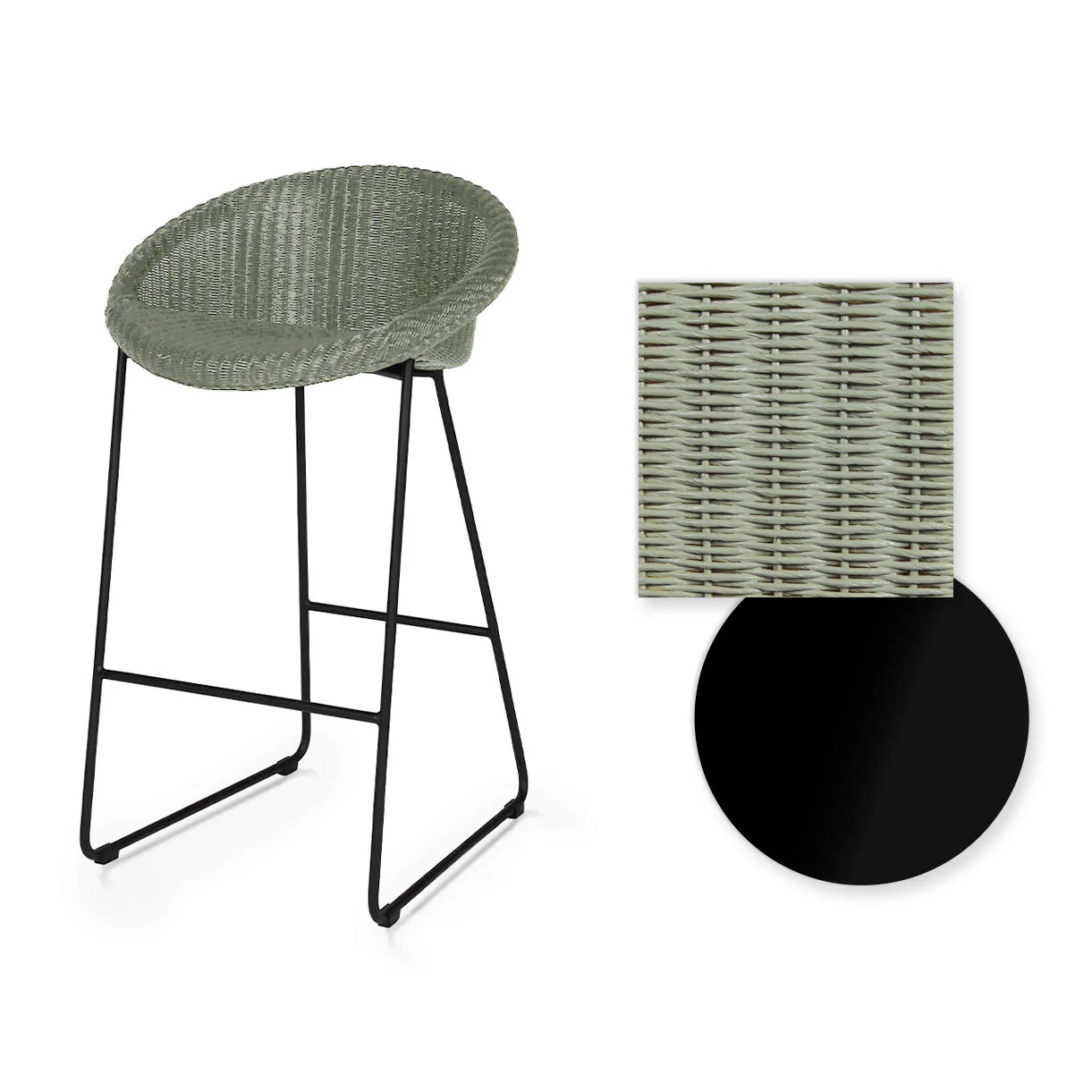 Joe Indoor Counter Stool Black Sled Base - Image 19