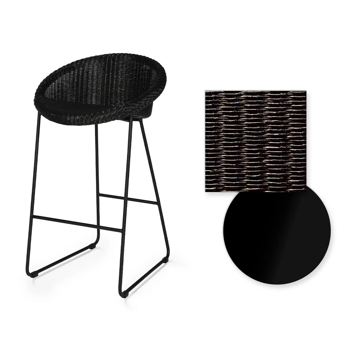 Joe Indoor Counter Stool Black Sled Base - Image 21
