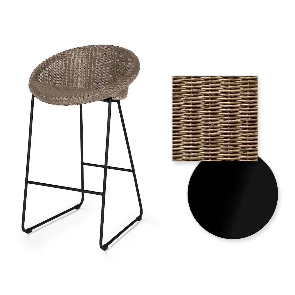 Joe Indoor Counter Stool Black Sled Base - Image 22