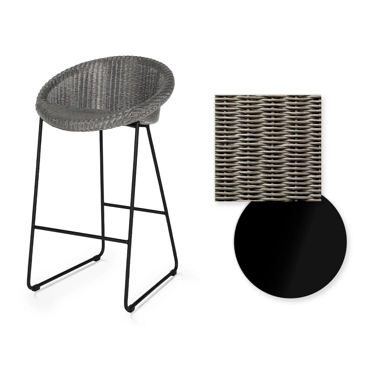 Joe Indoor Counter Stool Black Sled Base - Image 23