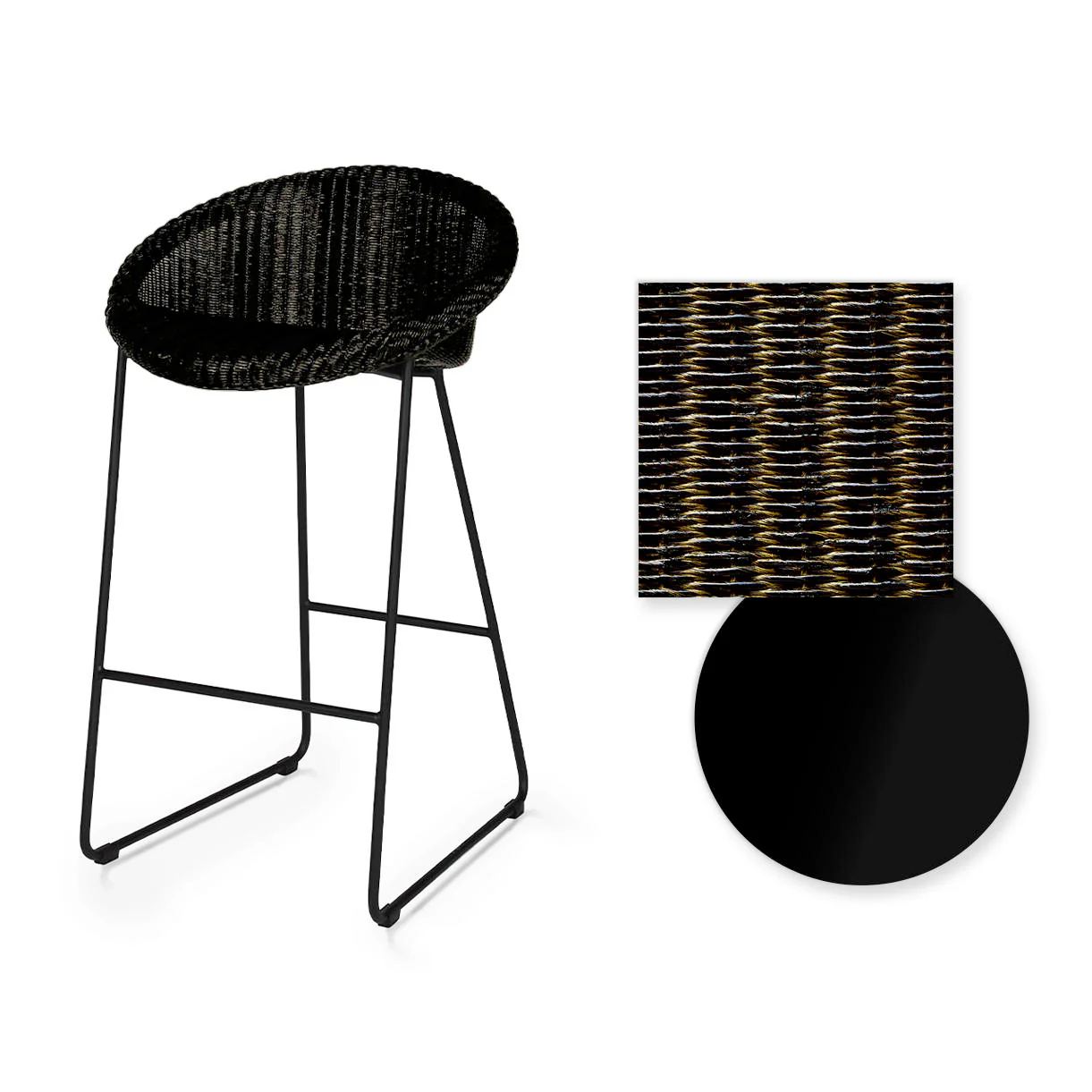 Joe Indoor Counter Stool Black Sled Base - Image 25