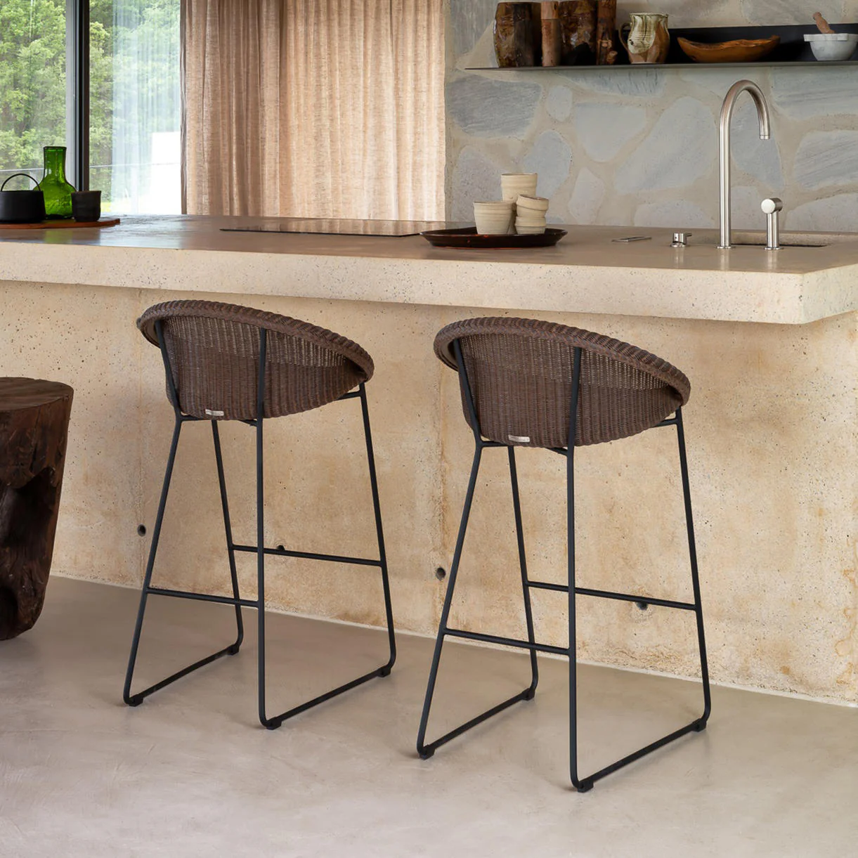 Joe Indoor Counter Stool Black Sled Base - Image 4