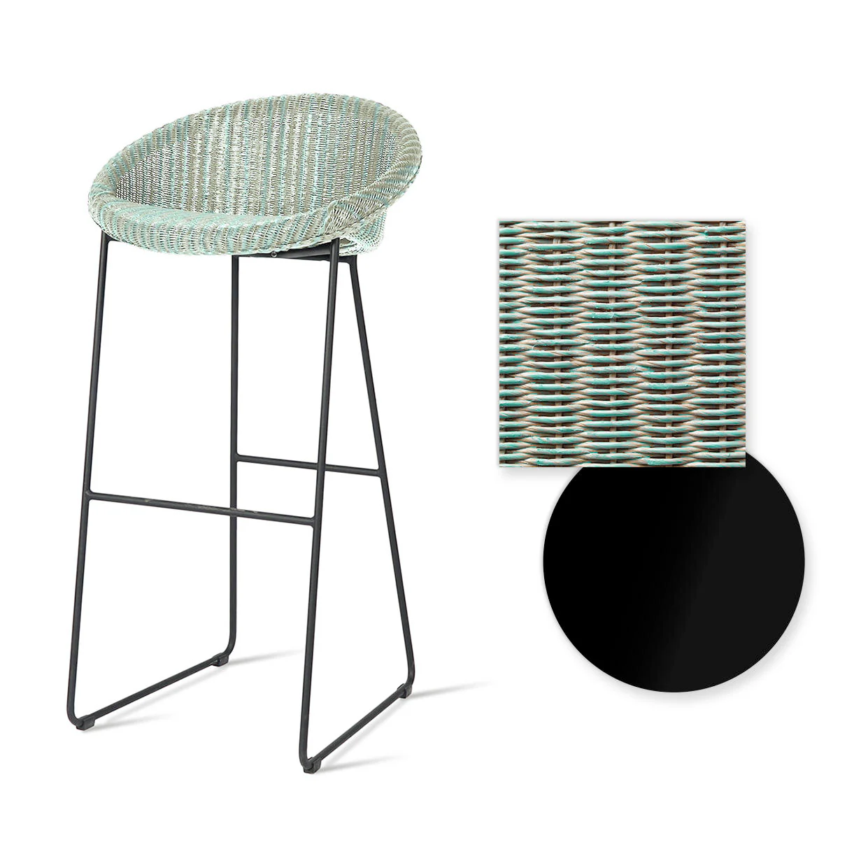 Joe Indoor Bar Stool Black Sled Base - Image 25