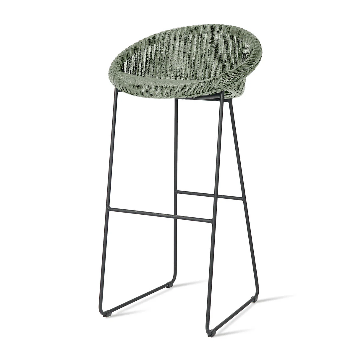 Joe Indoor Bar Stool Black Sled Base - Image 3
