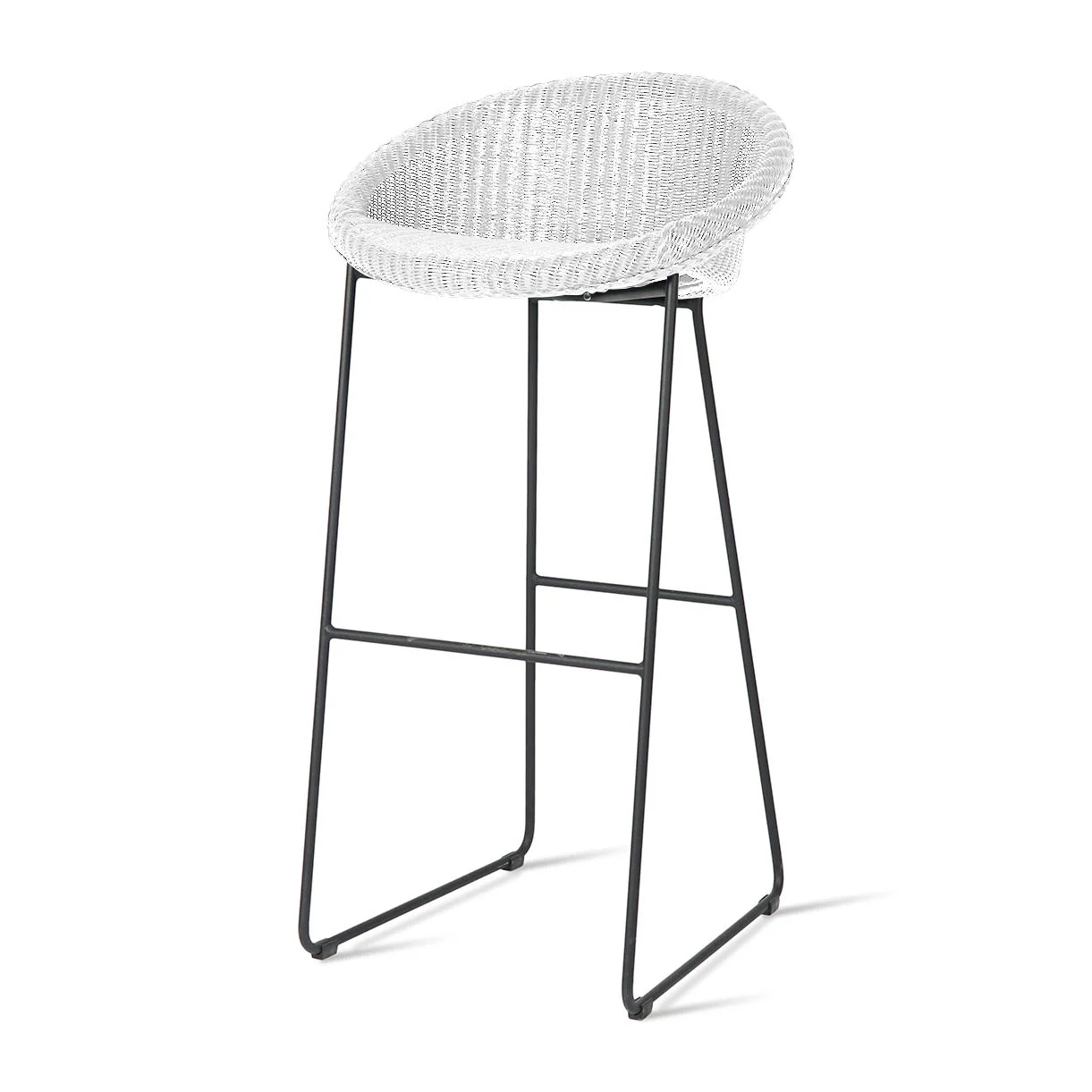 Joe Indoor Bar Stool Black Sled Base - Image 4