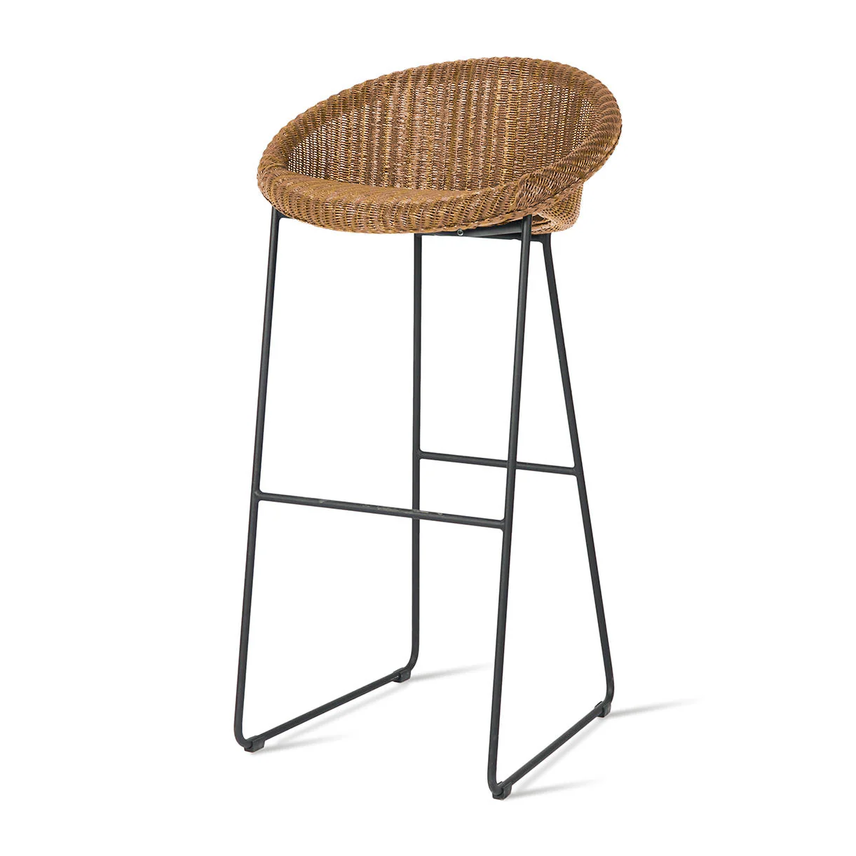 Joe Indoor Bar Stool Black Sled Base - Image 5