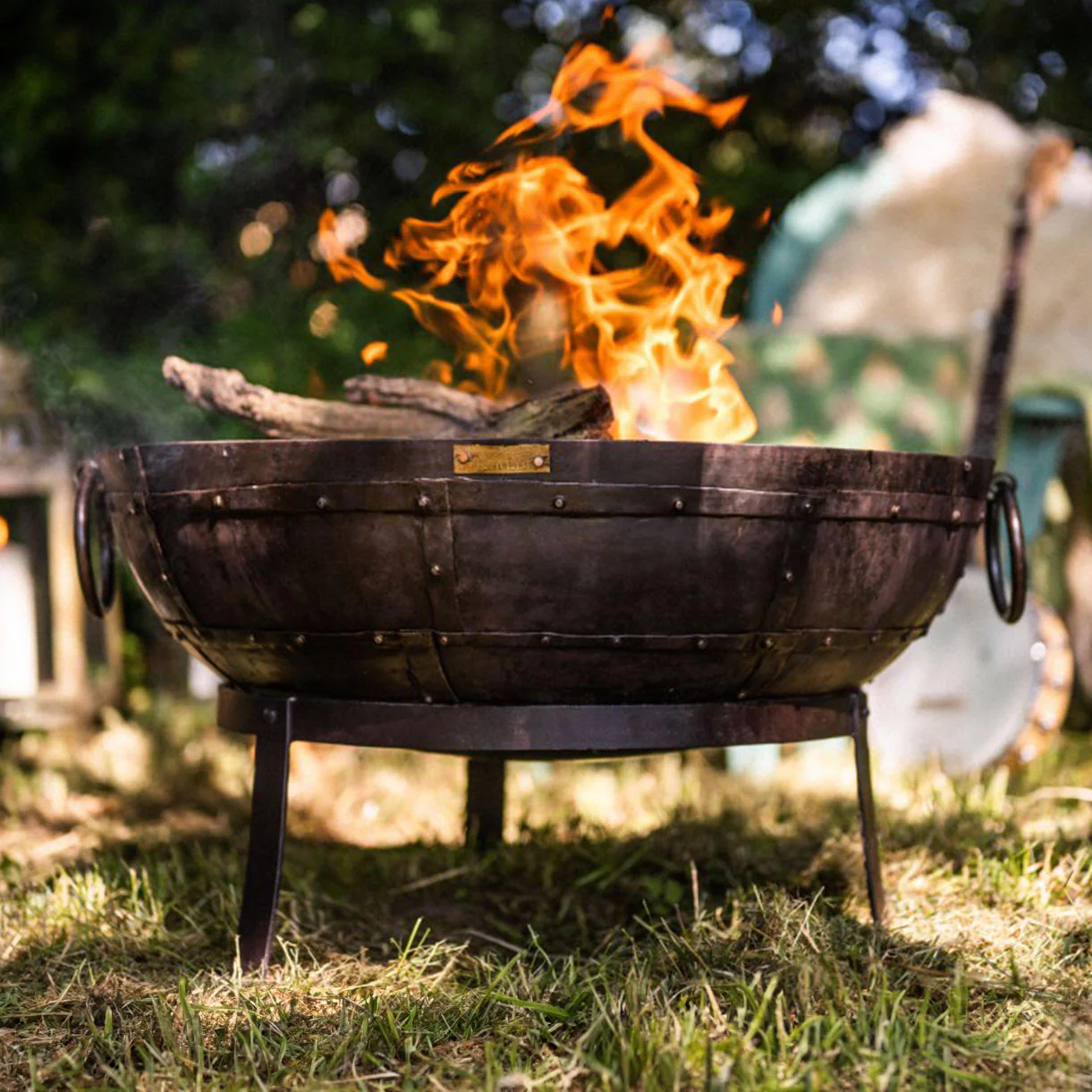 Kadai Firebowl Set with High and Low Stand - Image 4