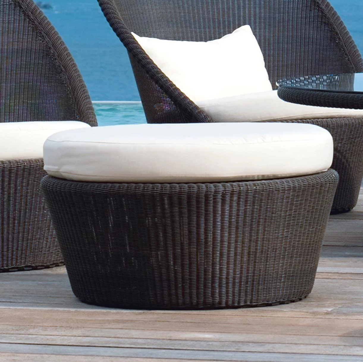 Kingston Woven Large Footstool - Image 2