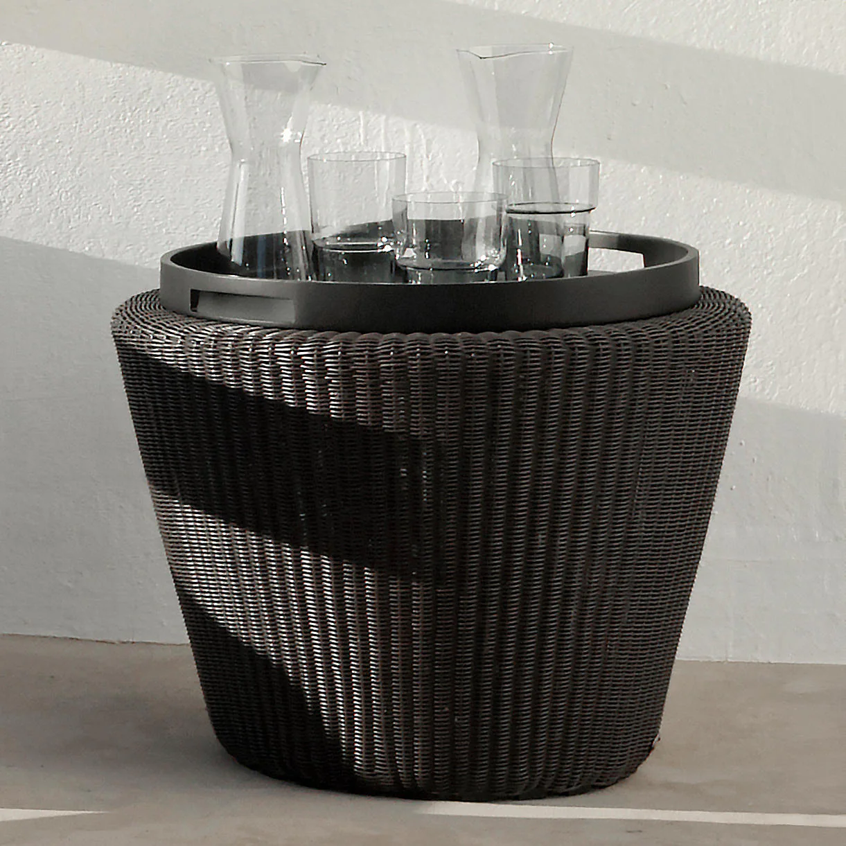 Kingston Woven Small Stool / Side Table - Image 2