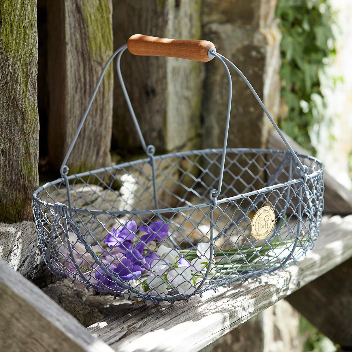 Large Grey Harvesting Basket - Image 2