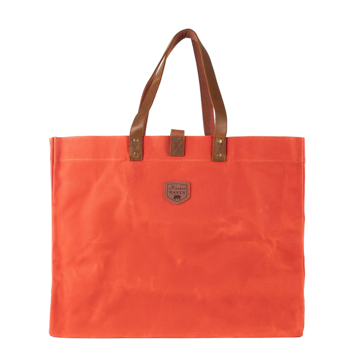 Large Waxed Canvas East West Bags - Image 8