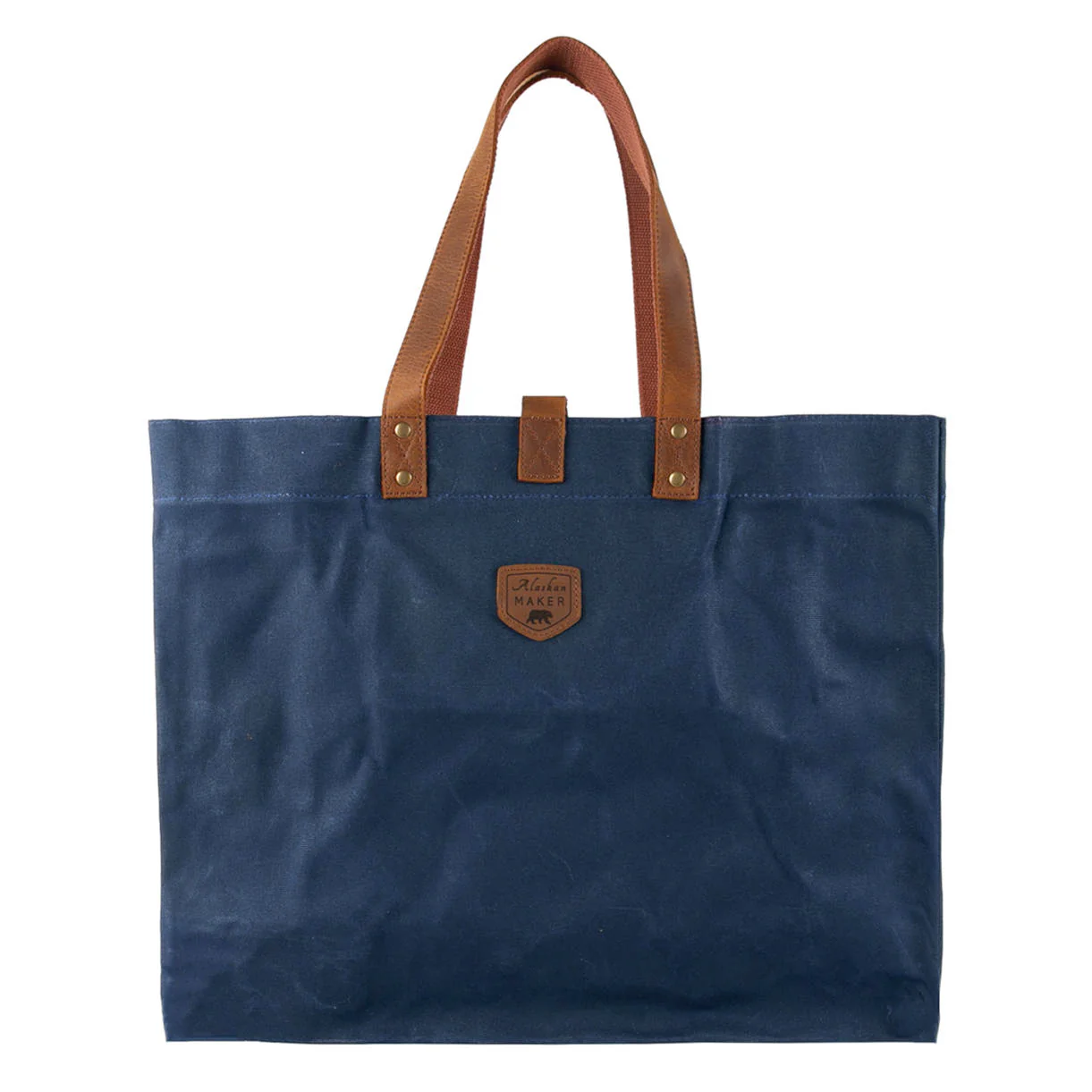 Large Waxed Canvas East West Bags - Image 9