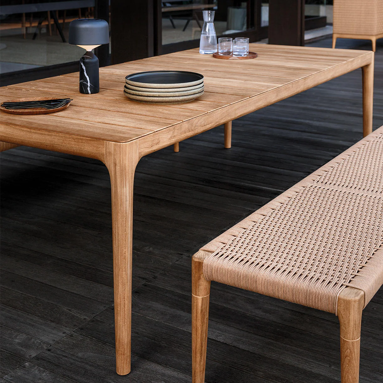 Lima Outdoor Teak Dining Table - Image 2