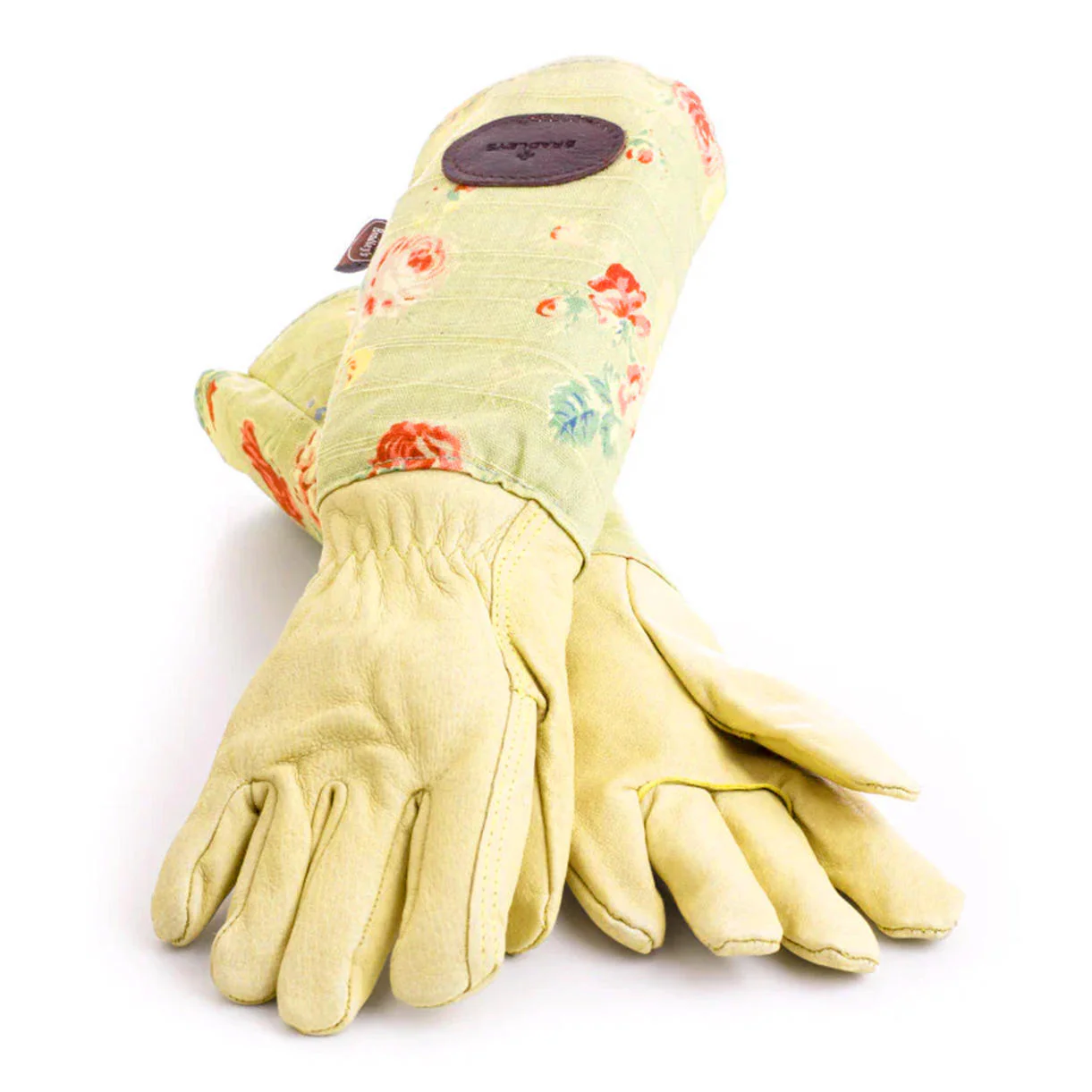 Ladies Floral Linen Pruning Gloves - Image 4