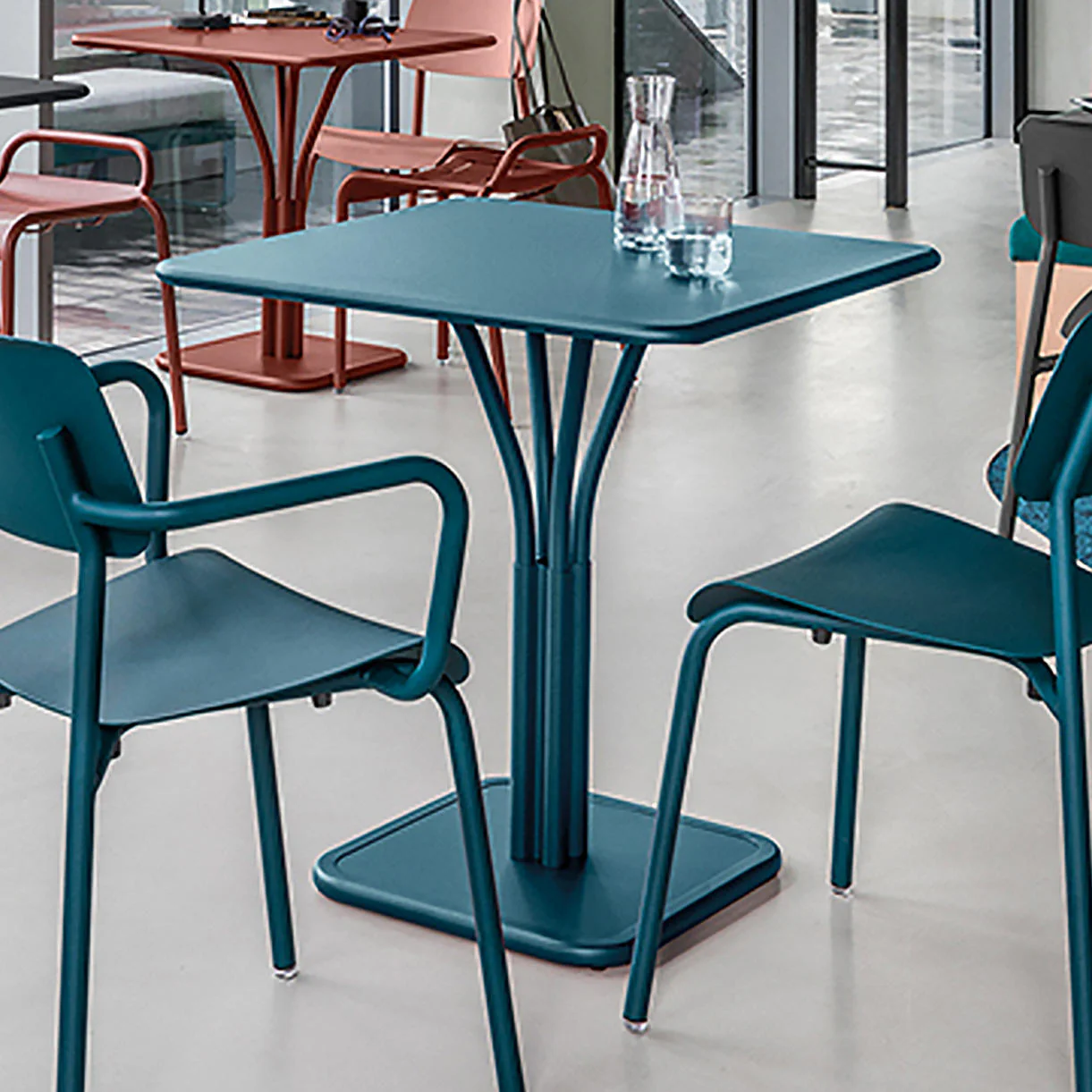 Luxembourg Pedestal Table With Solid Top - Contract - Image 3