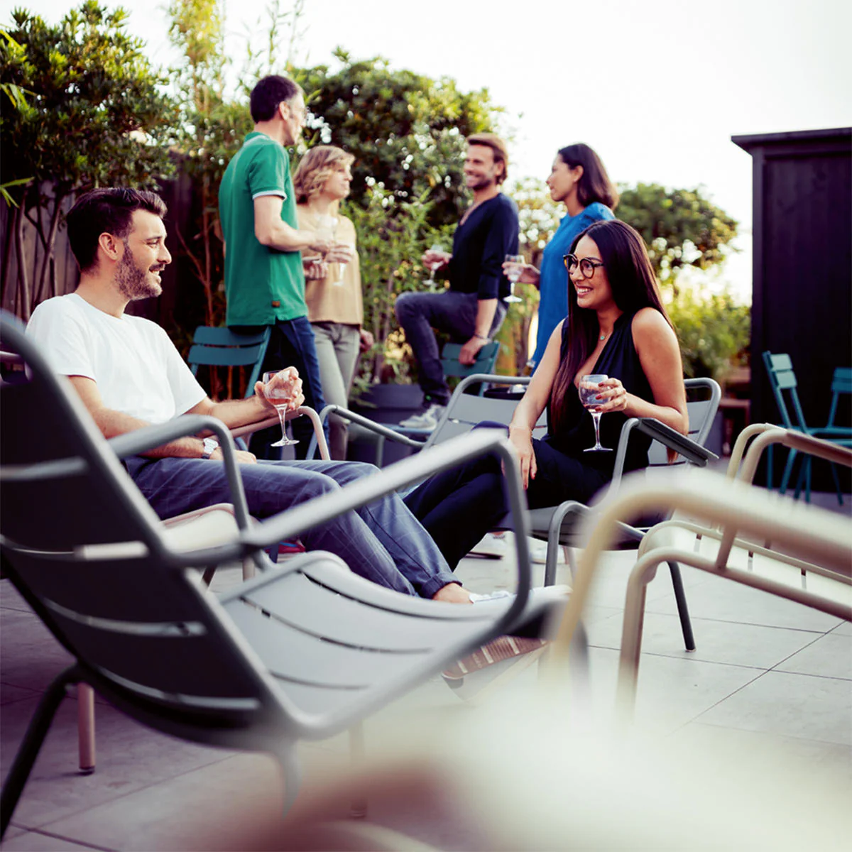 Luxembourg Steel Low Armchair - Image 3