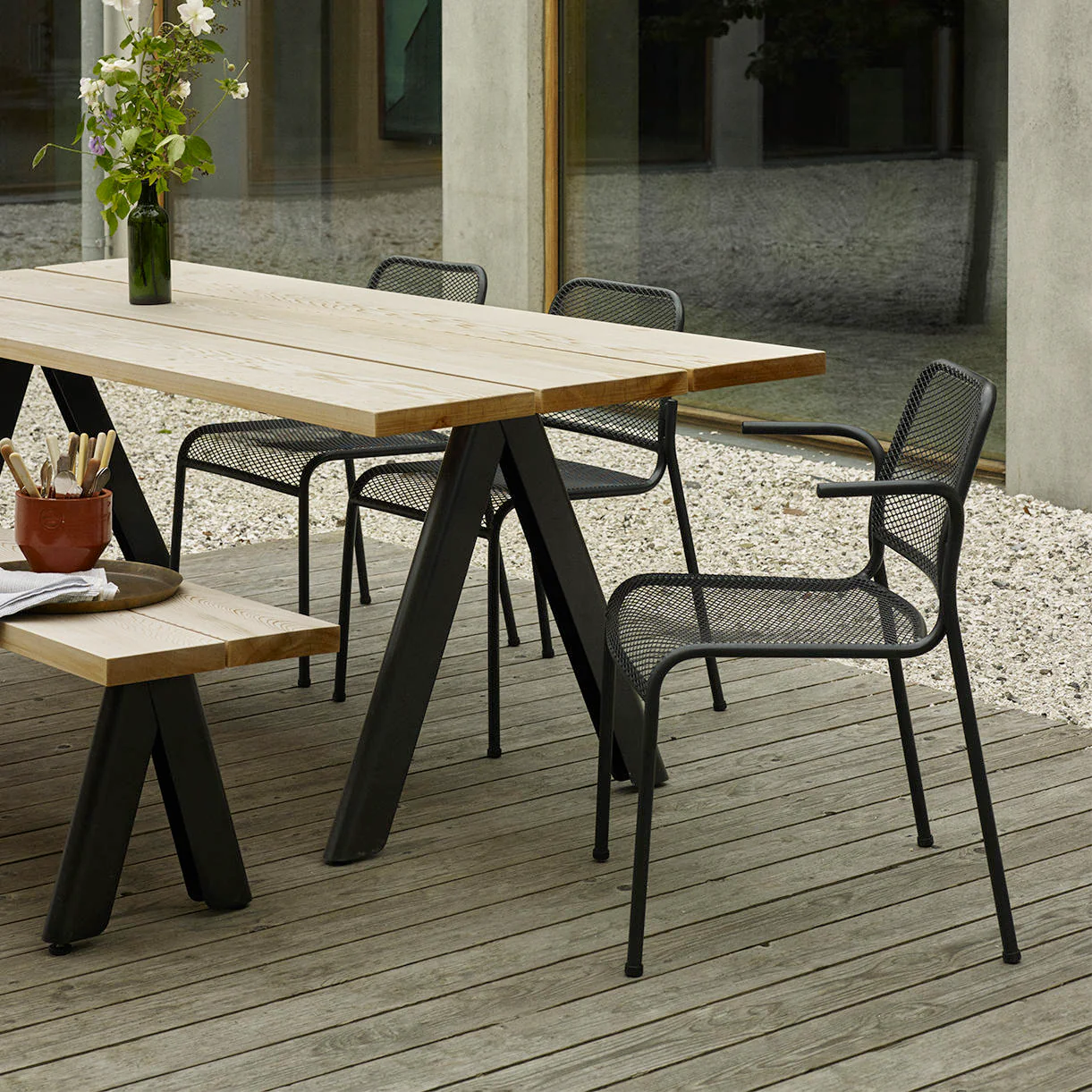 Mira Stacking Chairs With Arms - Image 5