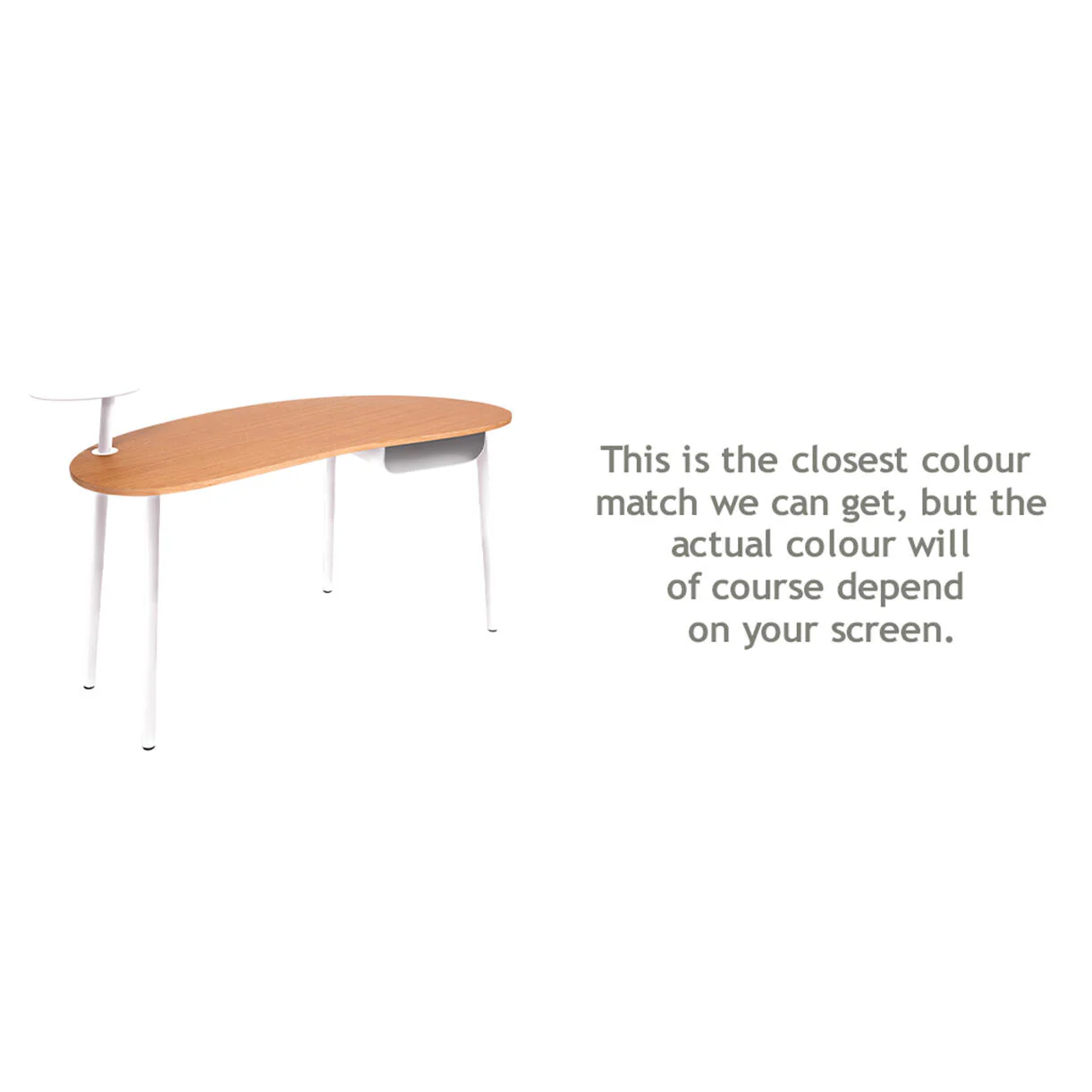 Nuage Indoor Oak Desk - Image 13