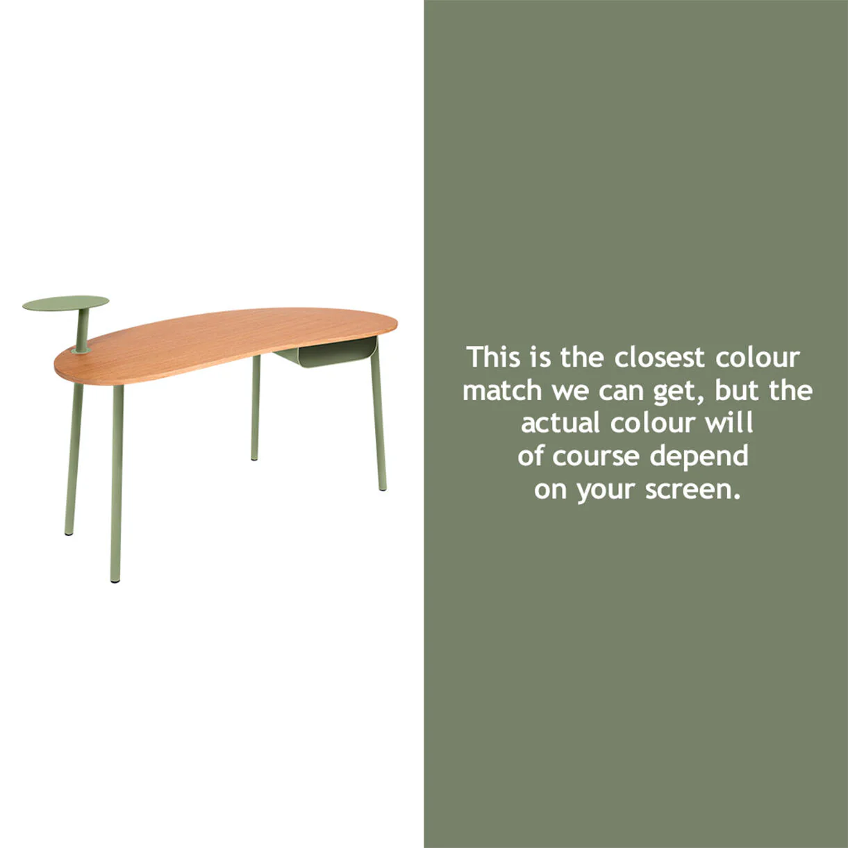 Nuage Indoor Oak Desk - Image 9