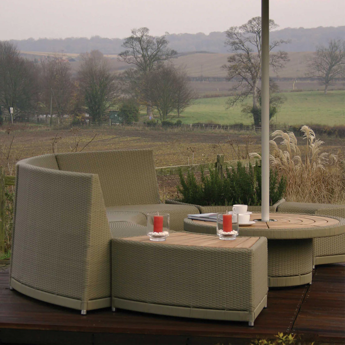 Oasis Outdoor Curved Modular Seat - Image 3