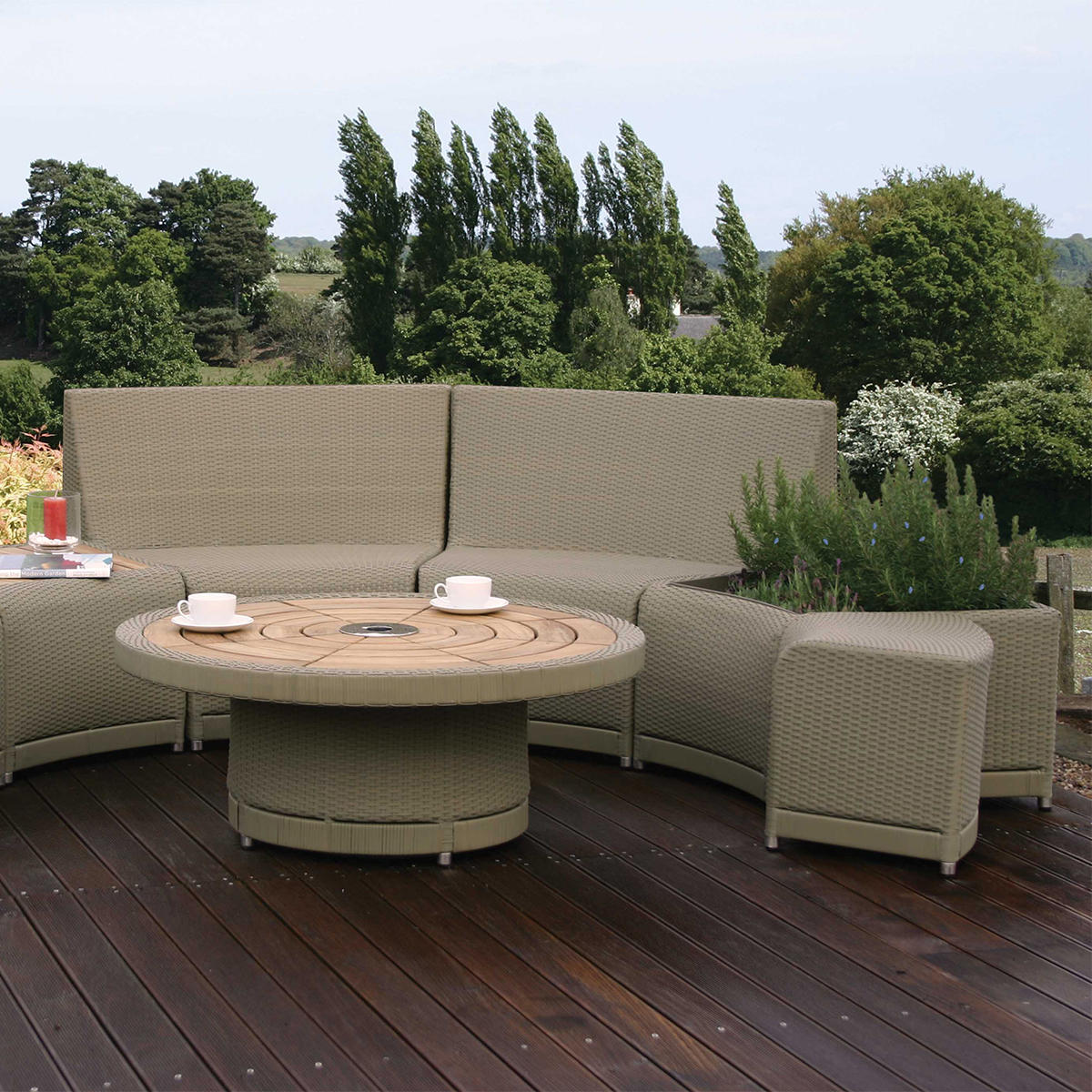 Oasis Outdoor Curved Modular Seat - Image 5