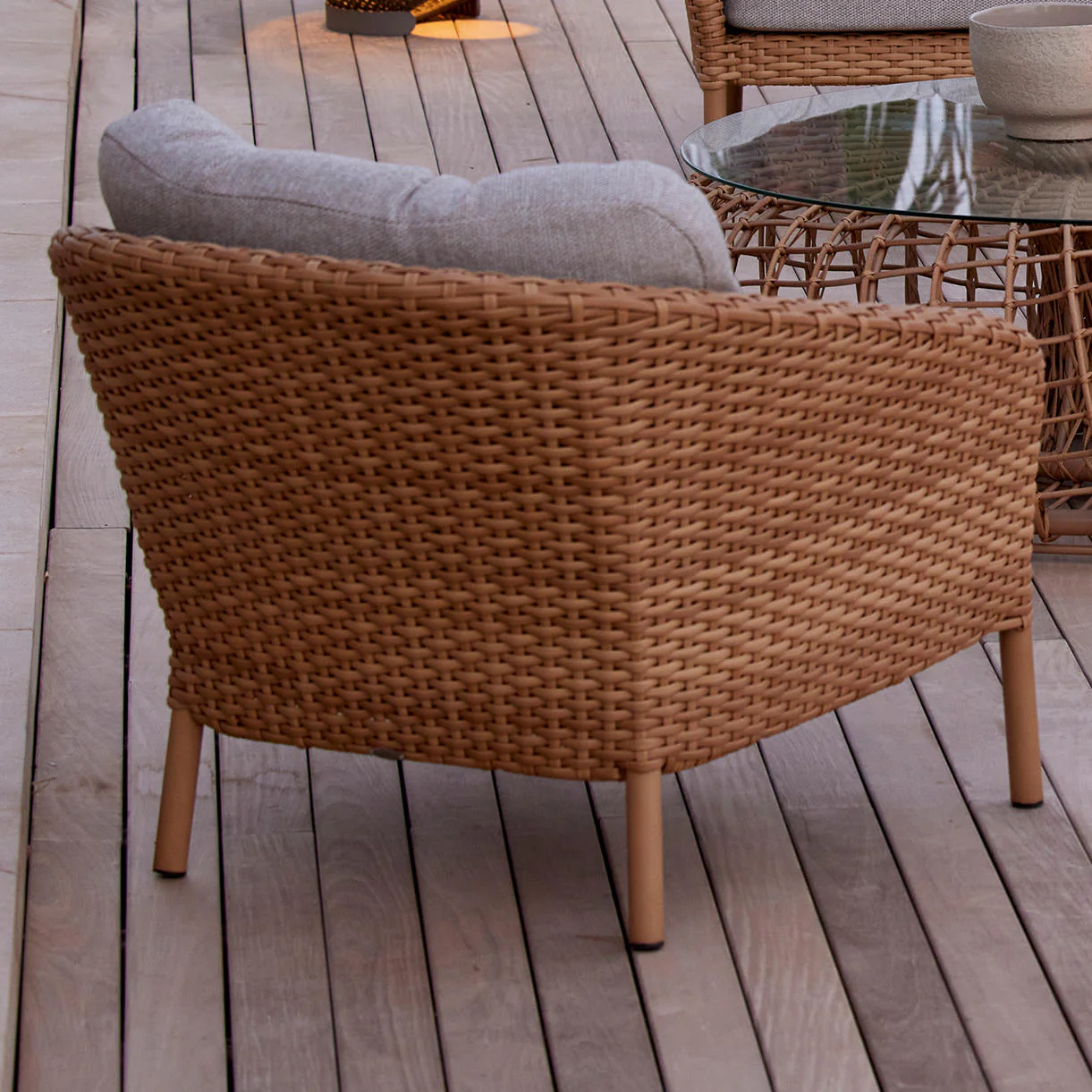 Ocean Large Woven Lounge Chair - Image 2