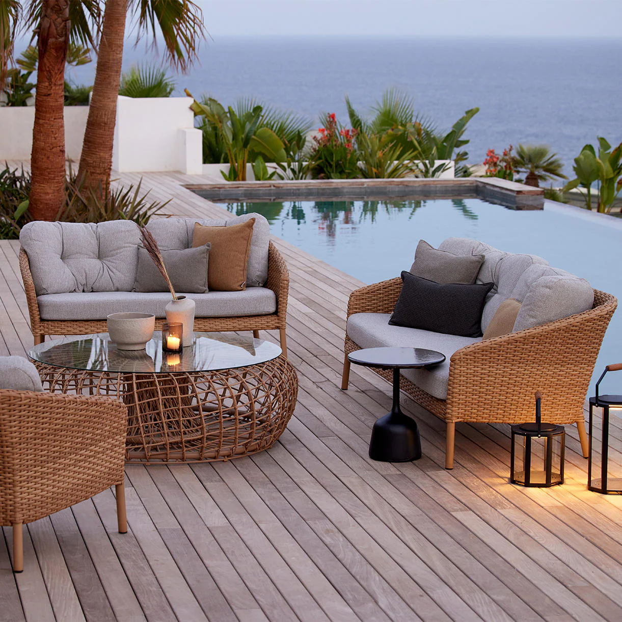 Ocean Large Woven Outdoor 2 Seater Sofa - Image 3