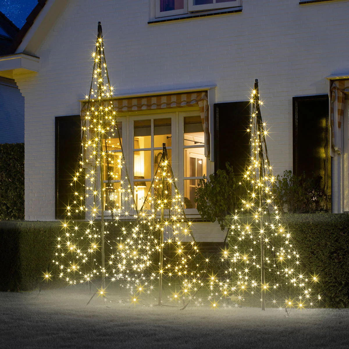 Outdoor 3D Illuminated Static Light Christmas Trees - Image 5