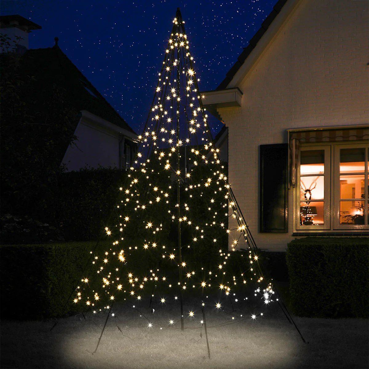 Outdoor 3D Illuminated Twinkling Light Christmas Trees - Image 4