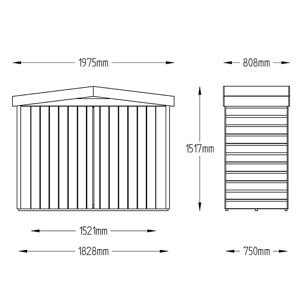 Outdoor Apex Roof Large Storage Sheds - Image 3
