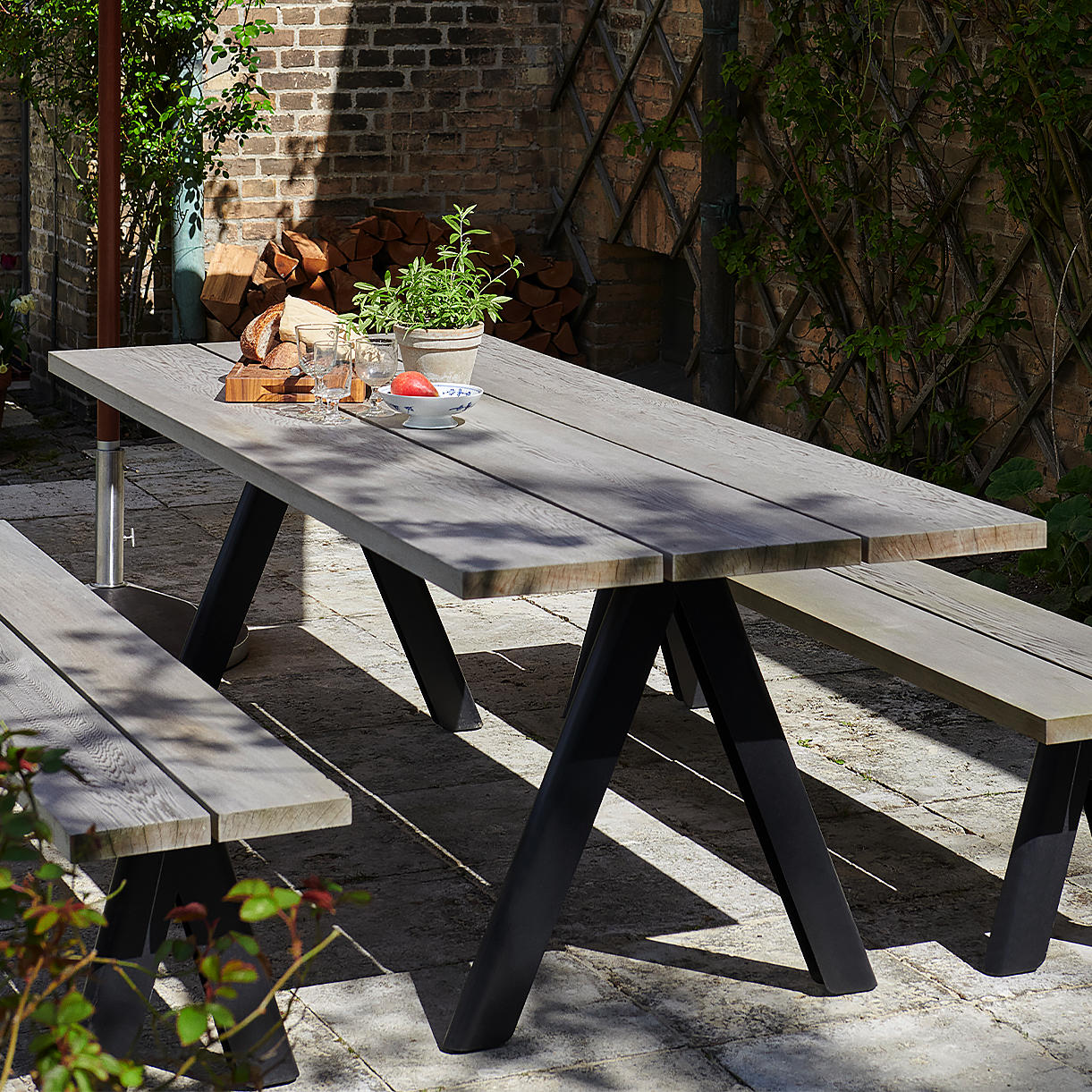 Overlap Rectangular Dining Table - Image 3