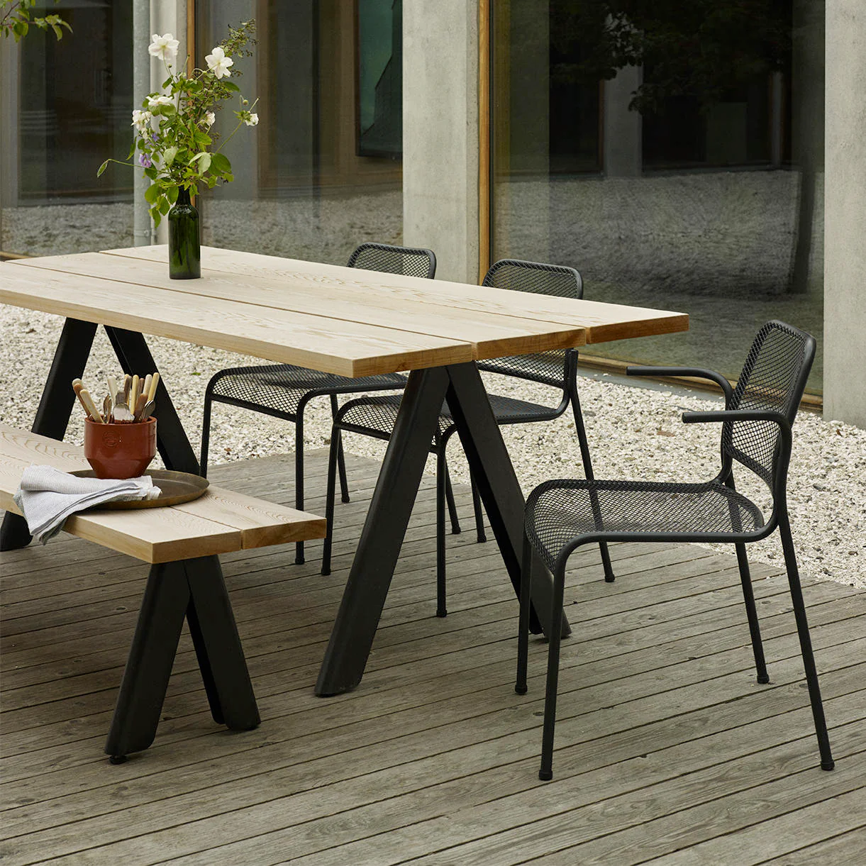 Overlap Rectangular Dining Table - Image 4