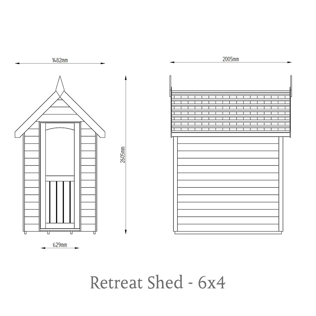 Painted Retreat Sheds - Image 4