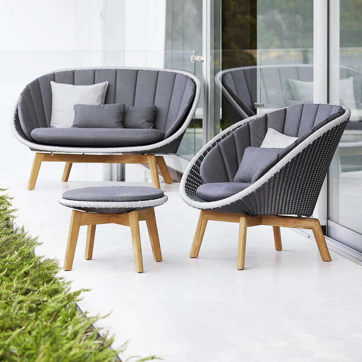Peacock Weave Footstool - Image 2