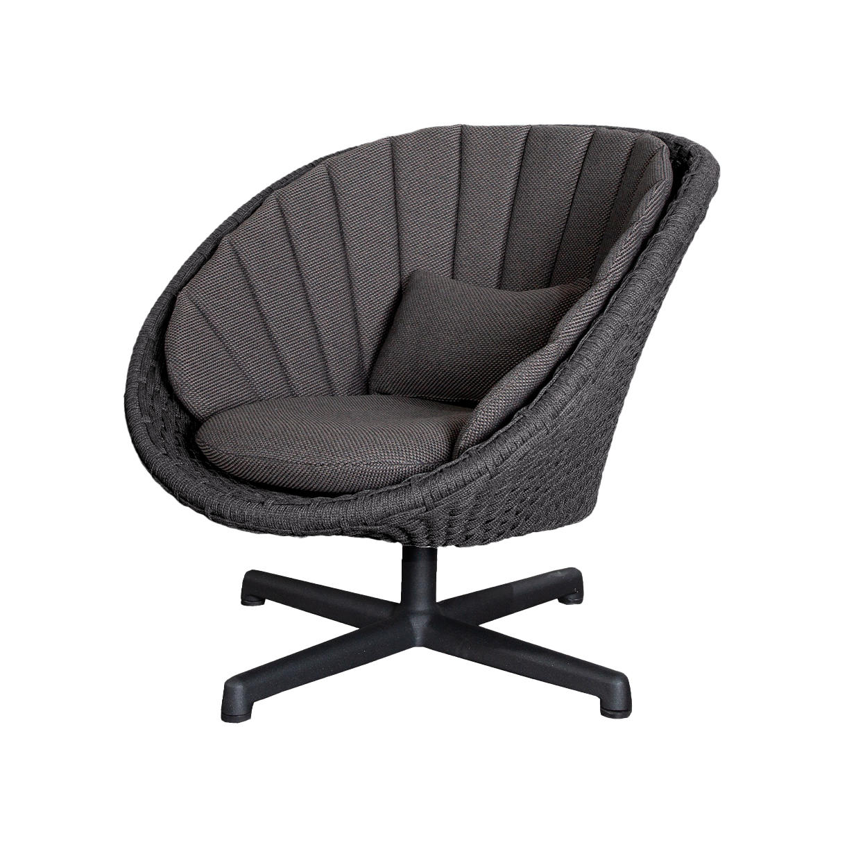 Peacock Rope Outdoor Lounge Swivel Chair - Image 6