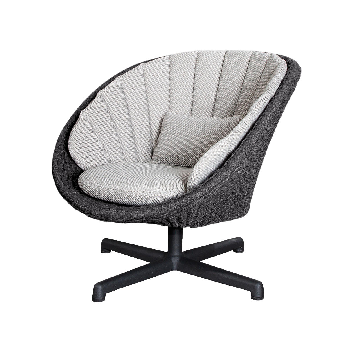 Peacock Rope Outdoor Lounge Swivel Chair - Image 7