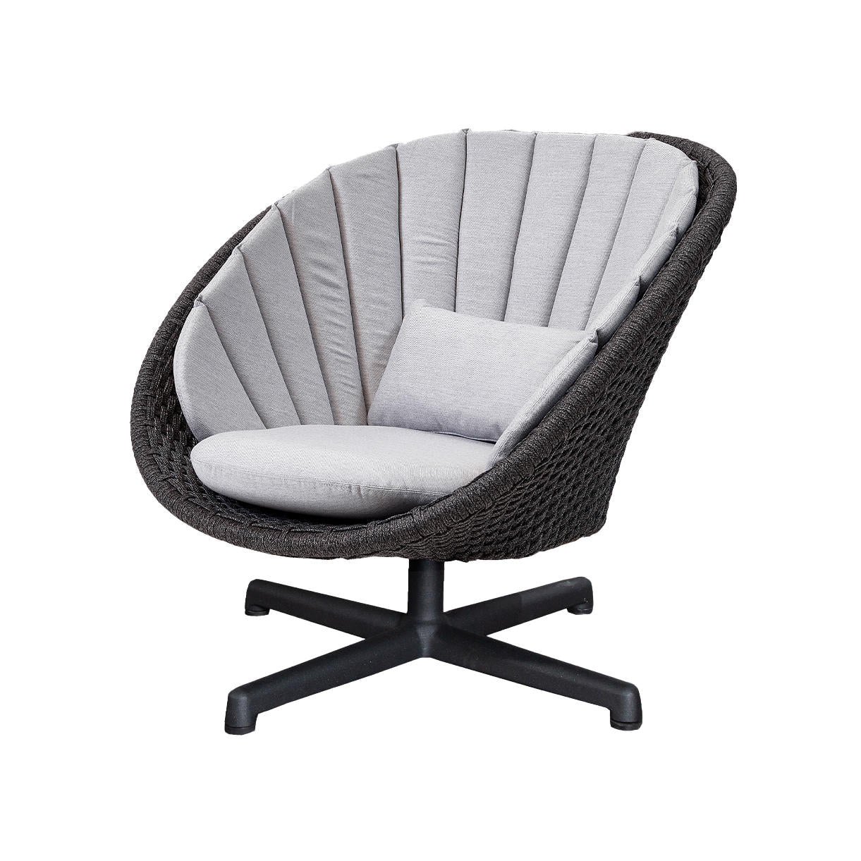 Peacock Rope Outdoor Lounge Swivel Chair - Image 9