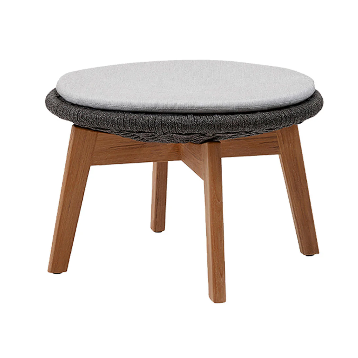 Peacock Rope Footstool - Image 6