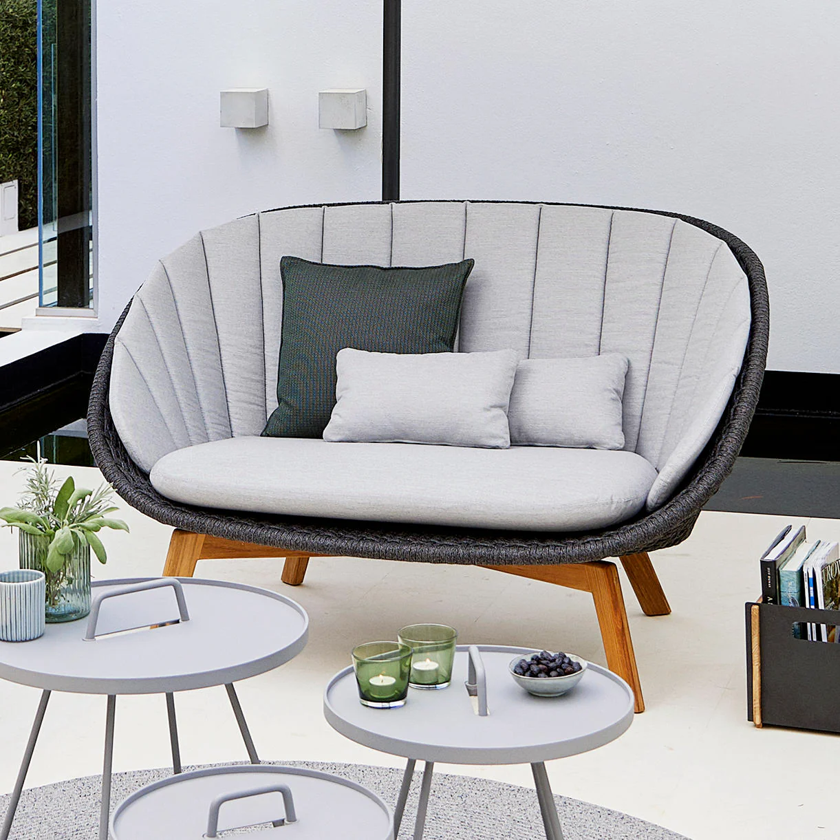 Peacock Rope Lounge 2 Seat Sofa - Image 3