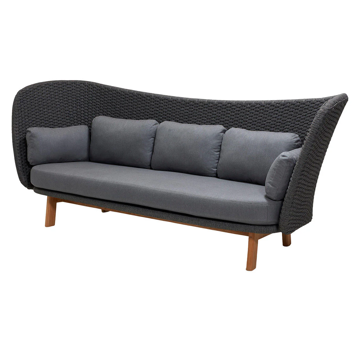 Peacock Rope Wing 3 Seat Sofa - Image 5