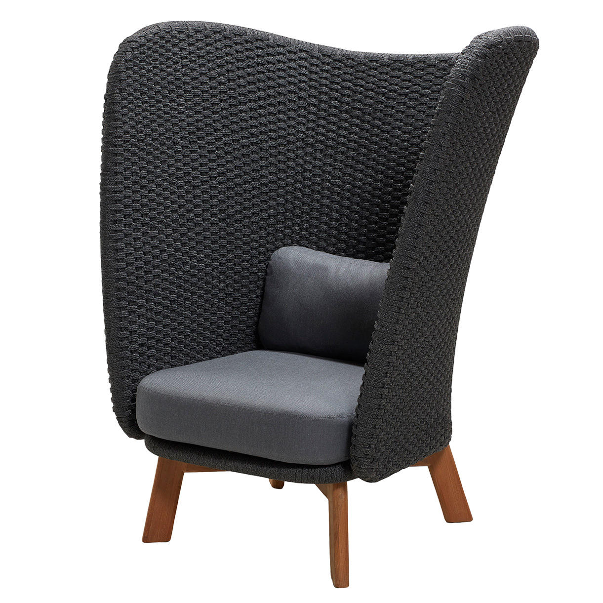 Peacock Rope Wing Highback Chair - Image 5